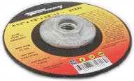 forney 71818 metal grinding wheel with threaded arbor, type 27, a24r, 4.5 inches by 0.125 inches, 5/8-11 arbor logo
