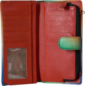 img 1 attached to Anna Anuschka Bi Fold Wallet Yellowstone Women's Handbags & Wallets : Wallets