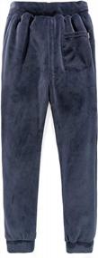 img 1 attached to Men'S Sherpa Lined Sweatpants Winter Fleece Jogger Pants By Gihuo