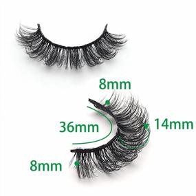 img 2 attached to Flaunt Your Luscious Lashes With Veleasha'S DD Curl Faux Mink Lashes - 10 Pairs Pack (D03)