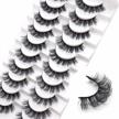 flaunt your luscious lashes with veleasha's dd curl faux mink lashes - 10 pairs pack (d03) logo