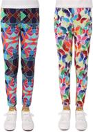 modaioo stretch leggings printed butterfly5 girls' clothing ~ leggings logo