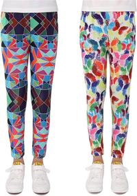 img 4 attached to ModaIoo Stretch Leggings Printed Butterfly5 Girls' Clothing ~ Leggings