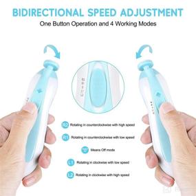 img 1 attached to Safe and Convenient Baby Nail Trimmer Electric with Light - A Must-Have Manicure Set for Newborns, Toddlers, and Adults!