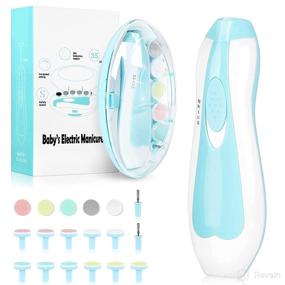img 4 attached to Safe and Convenient Baby Nail Trimmer Electric with Light - A Must-Have Manicure Set for Newborns, Toddlers, and Adults!