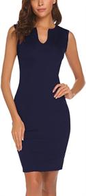 img 1 attached to 👗 Naggoo Womens Sleeveless Bodycon Business Dresses for Women's Clothing