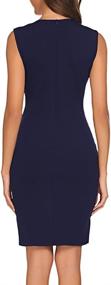 img 2 attached to 👗 Naggoo Womens Sleeveless Bodycon Business Dresses for Women's Clothing