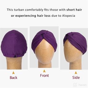 img 1 attached to 💆 YANIBEST Turbans: Adjustable and Stylish Twisted Headwrap for Perfect Hair Care