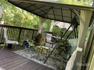 img 1 attached to 10' X 12' YOLENY Hardtop Gazebo: Permanent Aluminum Patio Gazebo With Double Roof, Curtains & Netting Included! review by Rico Posley