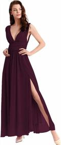 img 1 attached to Stylish And Elegant Bridesmaid Chiffon Dress - A Perfect Choice For Wedding And Prom Parties