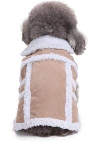 img 1 attached to 🧥 Rypet Small Dog Winter Coat - Cozy Shearling Fleece for Small to Medium Breeds