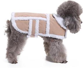 img 4 attached to 🧥 Rypet Small Dog Winter Coat - Cozy Shearling Fleece for Small to Medium Breeds