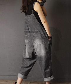 img 1 attached to Distressed Women's Cropped Overalls Jumpsuits: YESNO's Fashionable Collection