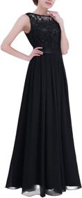 img 4 attached to ACSUSS Crochet Chiffon Wedding Bridesmaid Women's Clothing : Dresses