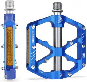 img 4 attached to Get A Grip With MZYRH 3 Bearings Non-Slip Mountain Bike Pedals - Perfect For Any Adventure!