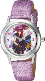 img 4 attached to 👑 Disney Descendants Girls' Casual Wrist Watches with Quartz Stainless Steel