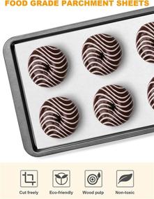 img 2 attached to SMARTAKE Non-Stick Parchment Paper Roll, 13 In X 164 Ft (177 Sq. Ft) For Baking, Cooking, Air Fryer, Steamer, Kitchen, Cookies, Bread, And More - White Baking Pan Liner