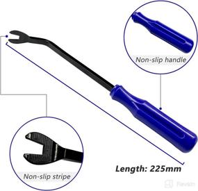 img 2 attached to JACHOM Auto Trim Removal Tool Kit - Fastener Car Panel 🔧 Door Window Tool, Clip Fastener Remover Pry Tool, Clip Puller Rivet Removal Tool