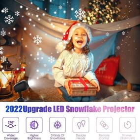 img 3 attached to Transform Your Outdoor Space With Snowflake Projector Lights- Remote Controlled, IP65 Waterproof, Perfect Christmas Gift