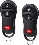 🔑 chrysler dodge key fob: 1999-2005 keyless entry remotes (04686481), set of 2 logo