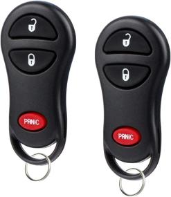 img 3 attached to 🔑 Chrysler Dodge Key Fob: 1999-2005 Keyless Entry Remotes (04686481), Set of 2