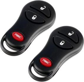 img 2 attached to 🔑 Chrysler Dodge Key Fob: 1999-2005 Keyless Entry Remotes (04686481), Set of 2