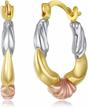 color gold shell fancy earrings logo