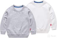 👕 ptpuke solid cotton toddler boys girls thin long sleeve sweatshirt top t-shirts logo