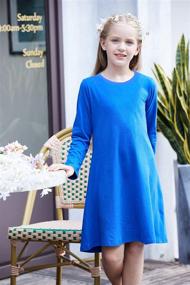 img 3 attached to Casual T-Shirt for Girls - Arshiner Cotton Sleeve Clothing at Dresses