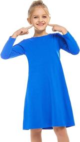 img 2 attached to Casual T-Shirt for Girls - Arshiner Cotton Sleeve Clothing at Dresses