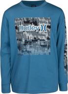 hurley sleeve graphic t shirt birch boys' clothing - tops, tees & shirts logo