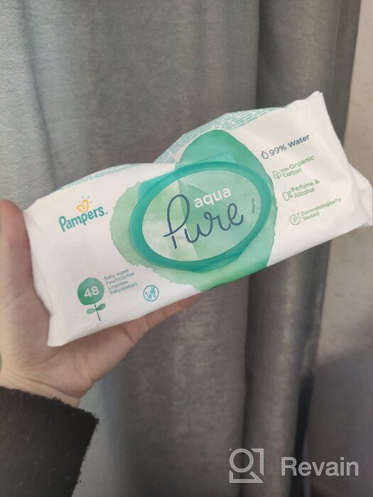 img 1 attached to Pampers Aqua Pure Wipes: Four-Pack for Gentle and Effective Baby Care review by Ada Samoraj ᠌