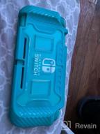 img 1 attached to Nintendo Switch Lite Protective Case, KIWIHOME Portable Cover Grip Case Only For Nintendo Switch Lite With Comfortable Grip & Game Card Slots (Turquoise) review by Joshua Coulter