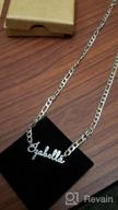 img 1 attached to Q&Locket Sterling Silver Personalized Script Initial Nameplate Necklace – Custom Name Necklaces for Girls and Women – Unique Gifts review by Stacy Harris
