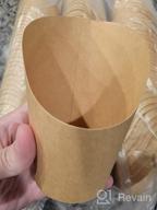 img 1 attached to 50 PCS Disposable Hara Huri Charcuterie Cups With French Fry Holder - 14 Oz Kraft Paper Cones And Paper For Elegant Charcuterie Displays, Perfect For All Occasions review by Lance Gunn