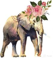 elephant décor bedroom nursery picture logo