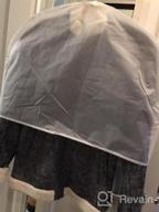 img 1 attached to KEEGH 54'' Clear Garment Bags For Hanging Clothes (Set Of 12) Dress Bag For Closet Storage Dust Clothes Cover Protecting For Coat, Long Dress, Gown With Open Bottom Design review by Kendra Alexander