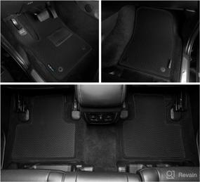 img 2 attached to CLIM ART Honeycomb Custom Fit Floor Mats For Jeep Grand Cherokee 2016-2021 Interior Accessories for Floor Mats & Cargo Liners