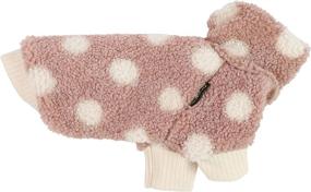 img 2 attached to Fitwarm Sherpa Polka Dot Dog Coat: Keep Your Pet Cozy in a Pink Small Turtleneck Fuzzy Sweater for Winter!