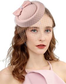 img 1 attached to Cizoe Fascinator Kentucky Fascinators 11C Blush Women's Accessories - Special Occasion Accessories