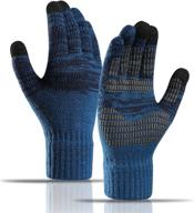 winter gloves with non-slip screen and fleece lining - ideal men's accessories for gloves & mittens логотип