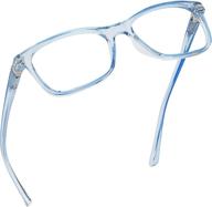 📚 enhance your reading experience with readerest blue light blocking reading glasses (light blue, 1.50 magnification) logo