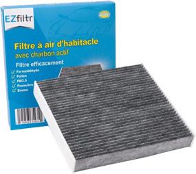 img 1 attached to 🚗 Activated Carbon Cabin Air Filter (CF10285) Replacement for Toyota/Lexus/Scion/Subaru/Land Rover/Jaguar/Pontiac Vehicles - EZfiltr