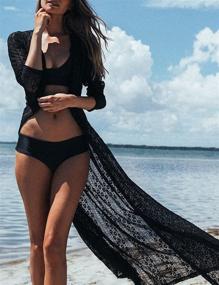 img 3 attached to 👙 Bsubseach Women's Clothing: Swimsuit Embroidery Cardigan and Swimsuits & Cover Ups