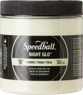 🌙 speedball fabric screen printing ink night glo original - 8-ounce: vibrant & glow-in-the-dark logo