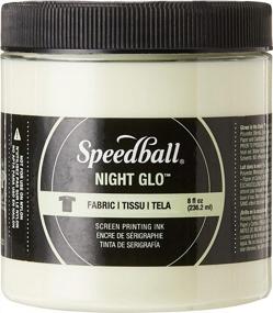 img 3 attached to 🌙 Speedball Fabric Screen Printing Ink Night Glo Original - 8-Ounce: Vibrant & Glow-in-the-Dark