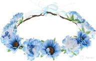 june bloomy flower headband: adjustable hair care accessory for beautiful blooms logo