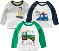 supfans toddler 3 pack excavator t shirt boys' clothing ~ tops, tees & shirts logo