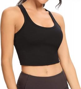 img 2 attached to Ultimate Support And Comfort: Lemedy Women'S Racerback Sports Bra With Removable Padded Crop-Top For Yoga And Workouts
