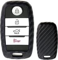 🔑 enhance and protect your kia smart key with ijdmtoy carbon fiber pattern silicone cover логотип